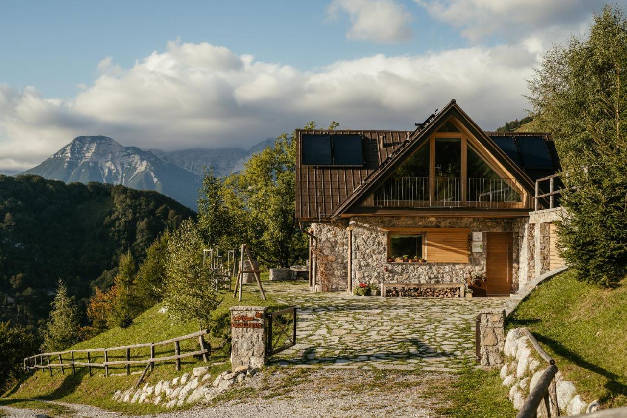 Eco Chalet Astramontana Tolmin Bagian luar foto